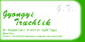 gyongyi truchlik business card